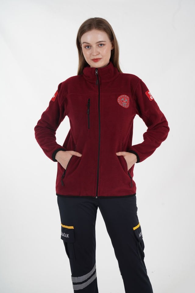 112 Acil Çağrı Merkezi Bordo Polar (Unisex)