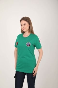 Yeni Paramedik Açık Yeşil Sıfır Yaka Penye T-shirt(Unisex)