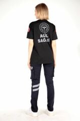Yeni 112 Acil Sağlık Siyah Comfort Polo Yaka T-shirt(Fileli-Unisex)