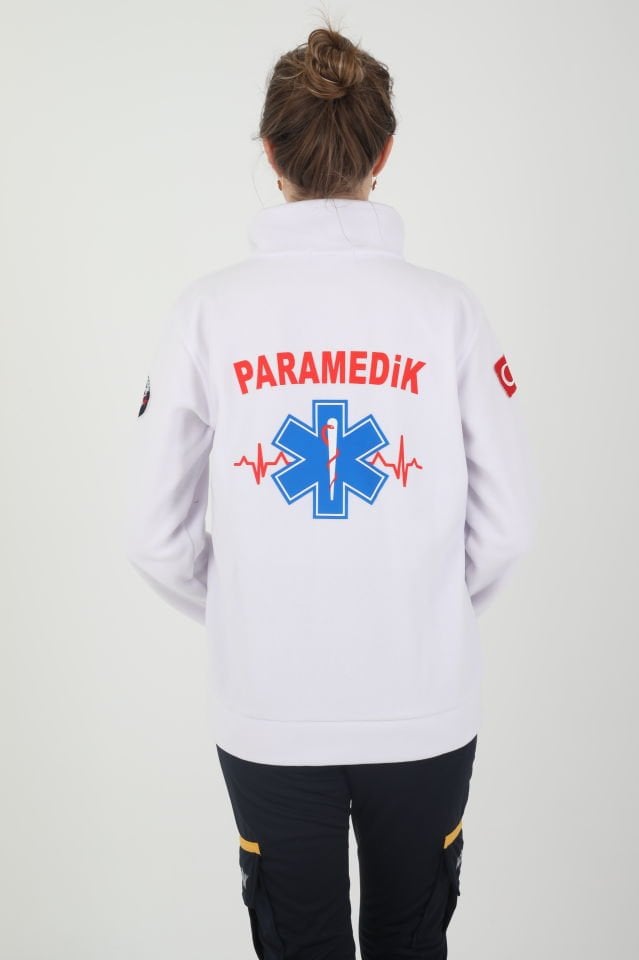 Yeni Paramedik Beyaz Polar (Unisex)