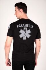 Yeni Penye Siyah Paramedik T-shirt(Unisex)