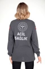 Yeni 112 Acil Sağlık Füme Uzun Kollu Lacoste T-shirt(Unisex)