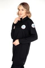 Yeni Paramedik Siyah Comfort Tunik(Fileli)