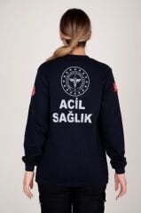 Yeni Sıfır Yaka Lacivert 112 Acil Sağlık Swit(Unisex)