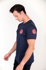 Yeni Sıfır Yaka 112 Acil Sağlık Lacivert Comfort T-shirt (Fileli-Unisex)