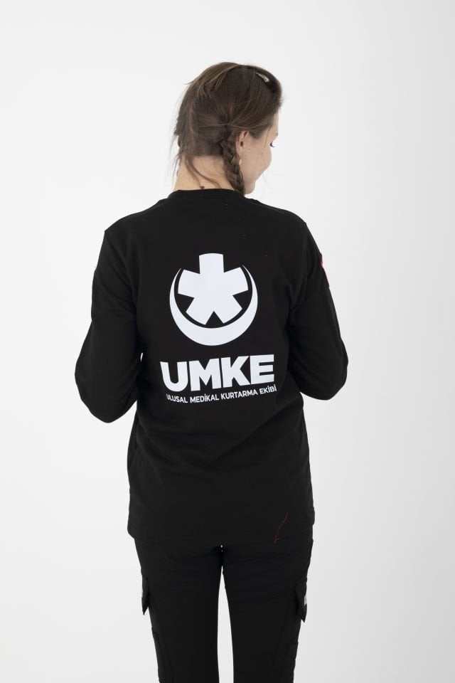 Yeni UMKE Siyah Sıfır Yaka Swit (Unisex-Kışlık)