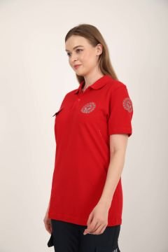 YENİ Kırmızı Lacoste 112 Acil Sağlık T-shirt(Unisex)