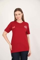 YENİ Acil Sağlık Sıfır Yaka Bordo Penye T-shirt(Unisex)