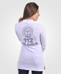 112 Acil Sağlık Tunik T-shirt Lacost Beyaz