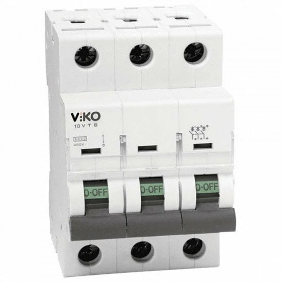 Viko 3x16 Amper 10ka Trifaze K Otomat C Tipi Sigorta 10VTB-3C16