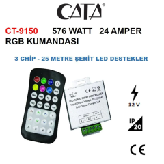 Cata Rgb Led Kumandası 25 Metrelik 24 Amper ct-9150