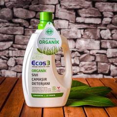 Ecos3 Organik Sıvı Çamaşır Deterjanı 750 Ml görseli.