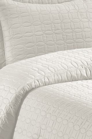 Tek Kişilik Daisy Microfiber Yatak Örtüsü Takımı Vizon