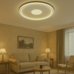 Modern Dekoratif Yuvarlak Plafonyer Led Avize 3 Renk