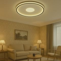 Modern Dekoratif Yuvarlak Plafonyer Led Avize 3 Renk