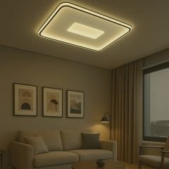 Modern Dekoratif Dikdörtgen Plafonyer Led Avize 3 Renk