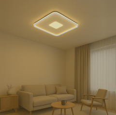 Modern Dekoratif Kare Plafonyer Led Avize 3 Renk