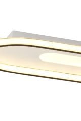 Modern Dekoratif Oval Plafonyer Led Avize 3 Renk