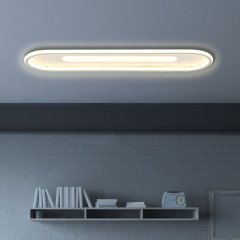 Modern Dekoratif Oval Plafonyer Led Avize 3 Renk