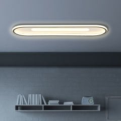 Modern Dekoratif Oval Plafonyer Led Avize 3 Renk