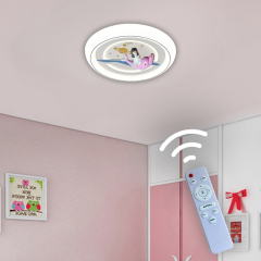 Kız Çocuğu 3 Renk Kumandalı Led Çocuk Odası Avizesi