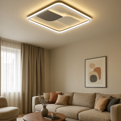 Galaxy Kare Modern Dekoratif Plafonyer Led Avize 3 Renk