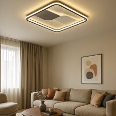 Galaxy Kare Modern Dekoratif Plafonyer Led Avize 3 Renk