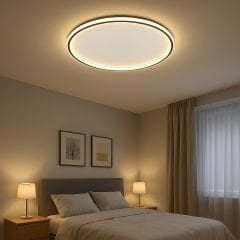 Easy Modern Dekoratif Yuvarlak Plafonyer Led Avize 3 Renk