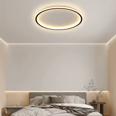 Easy Modern Dekoratif Yuvarlak Plafonyer Led Avize 3 Renk