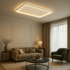 Easy Modern Dekoratif Dikdörtgen Plafonyer Led Avize 3 Renk
