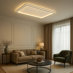 Easy Modern Dekoratif Dikdörtgen Plafonyer Led Avize 3 Renk