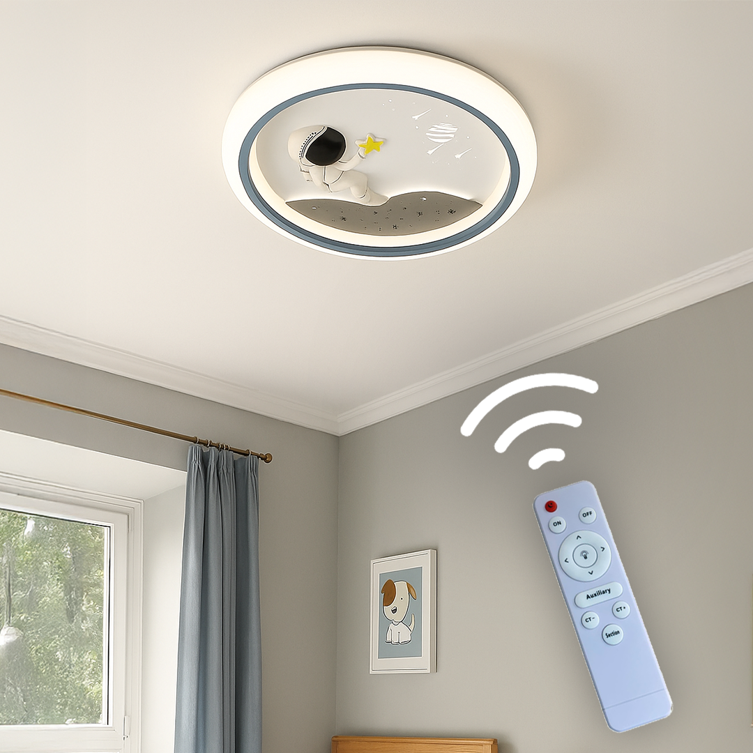 Erkek Çocuğu 3 Renk Kumandalı Led Çocuk Odası Avizesi(ACR-31-E PLAFONYER )