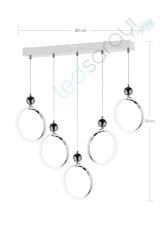 Dekoratif Led Avize ACR-073-5S