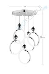 Dekoratif Led Avize ACR-073-5