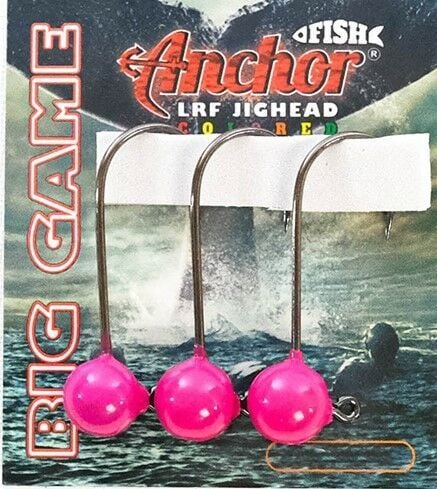 ANCHOR BİG GAME PINK COLORED 3/0 İĞNE JİGHEAD ADET