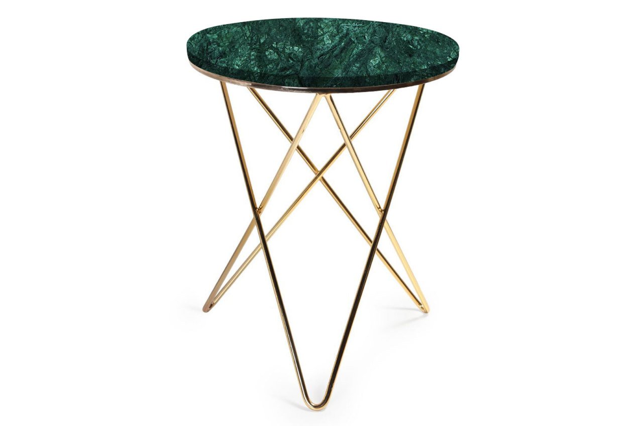 Verde Stelo Mermer Sehpa