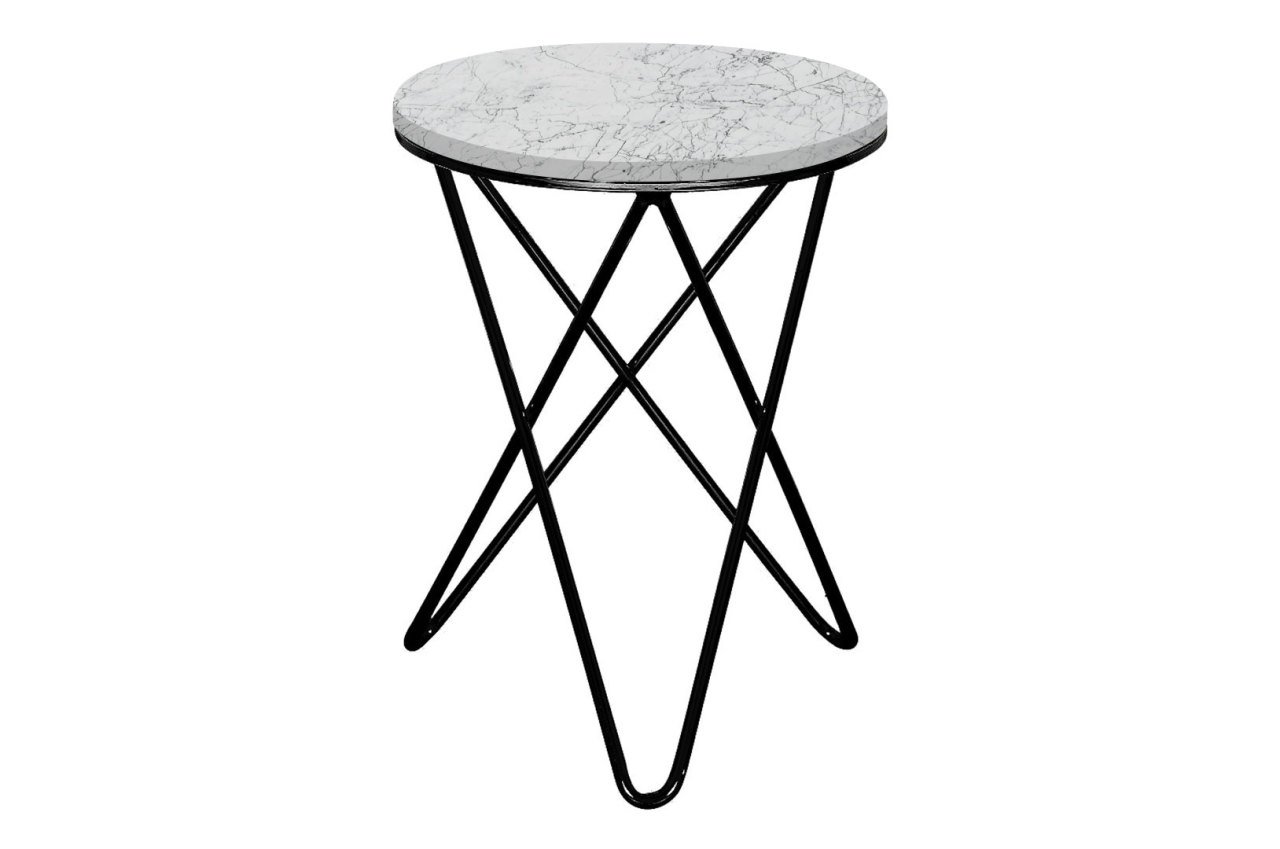Blanco Stelo Mermer Sehpa