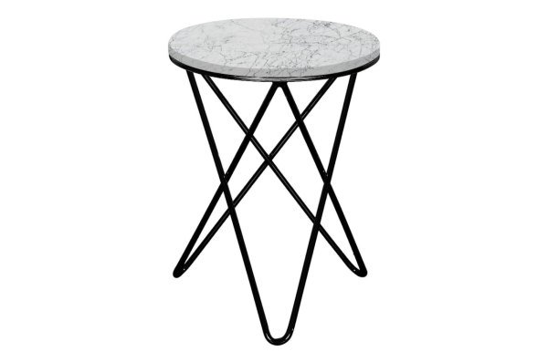 Blanco Stelo Mermer Sehpa