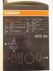 OSRAM 4.5W VİNTAGE 1906 LED EDİSON  RUSTİK LED AMPUL