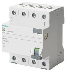 SIEMENS - Kaçak Akım Koruma 3x40A 300MA  Sigorta (Yangın Koruma)  5SV4644 0