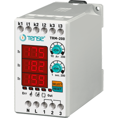 TENSE - TRM-200 3x3 Hane LED Display Ekranlı Dijital Termik Rölesi