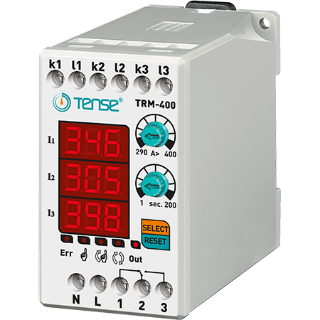 TENSE - TRM-400 3x3 Hane LED Display Ekranlı Dijital Termik Rölesi