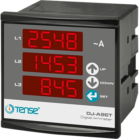 TENSE - DJ-A96T 3x4 Hane LED Display Ekranlı Ampermetre