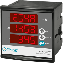 TENSE - DJ-A96T 3x4 Hane LED Display Ekranlı Ampermetre