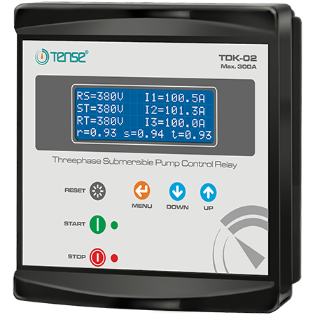 TENSE - TDK-02 Trifaze Dalgıç Pompa Kontrol Rölesi (Nötrsüz)