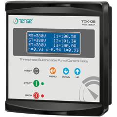 TENSE - TDK-02 Trifaze Dalgıç Pompa Kontrol Rölesi (Nötrsüz)