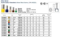 ŞAFAK 1,00 mm UY-2010S İzoleli Kablo Yüksüğü 500 Adet