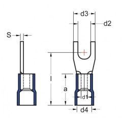 ŞAFAK - CK-3001KPVC 0,50-1,50 mm M3 Yuvarlak İzoleli Kablo Ucu 200 Adet