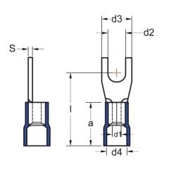 ŞAFAK - CK-5001KPVC 0,50-1,50 mm M5 Yuvarlak İzoleli Kablo Ucu 200 Adet