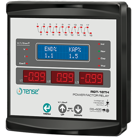 TENSE - Reaktif Güç Kontrol Rölesi RGT-18TH